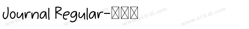Journal Regular字体转换 Journal Regular字体转换